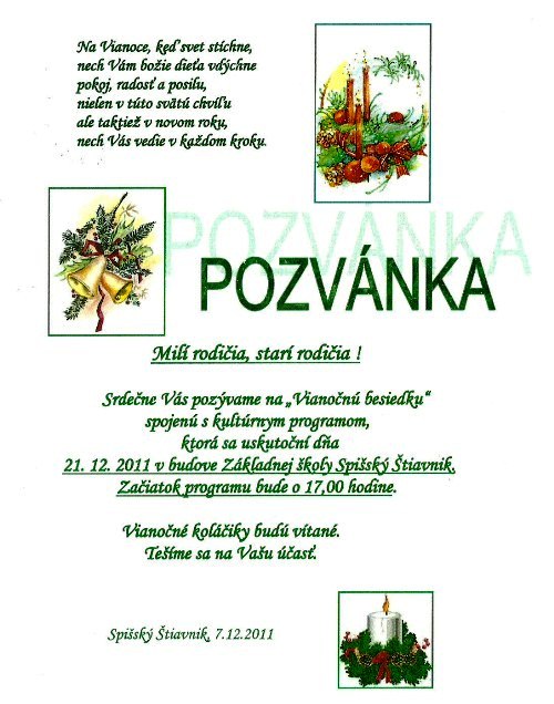 pozvánka